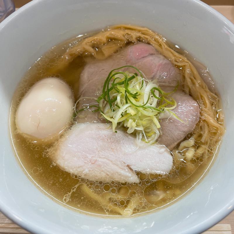 味玉塩中華そば(手揉み中華そば中村)