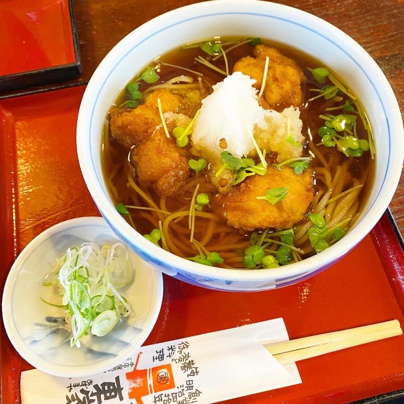 からあげそば(東家 本店)