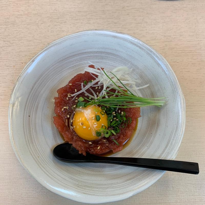 本まぐろのユッケ(すしざんまい 川崎店)