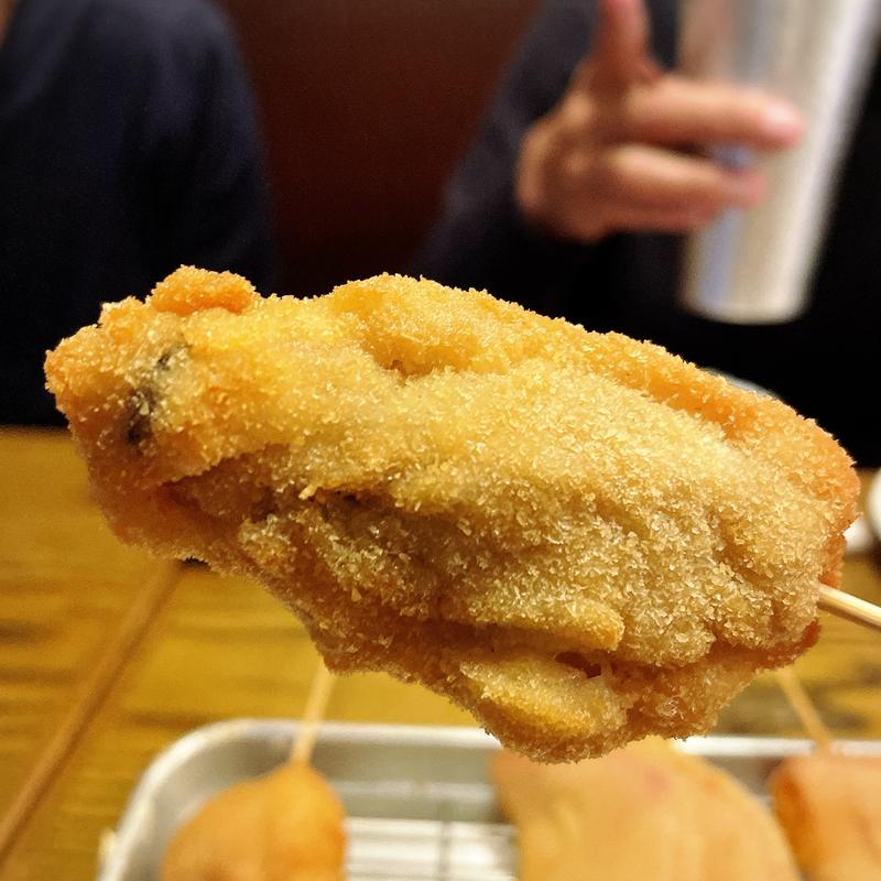 串揚げ（牡蠣）(はまぐり屋串左衛門)