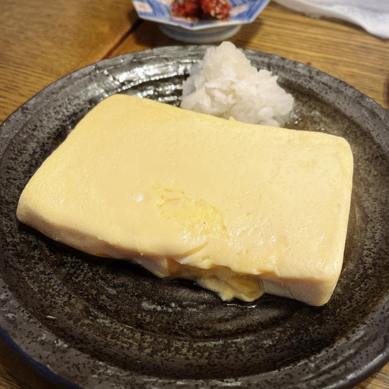 はまぐりの出汁で巻く焼きたて玉子焼(はまぐり屋串左衛門)