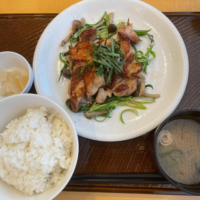 焼き九条ネギのもろみチキン膳(ガスト 国泰寺店 )