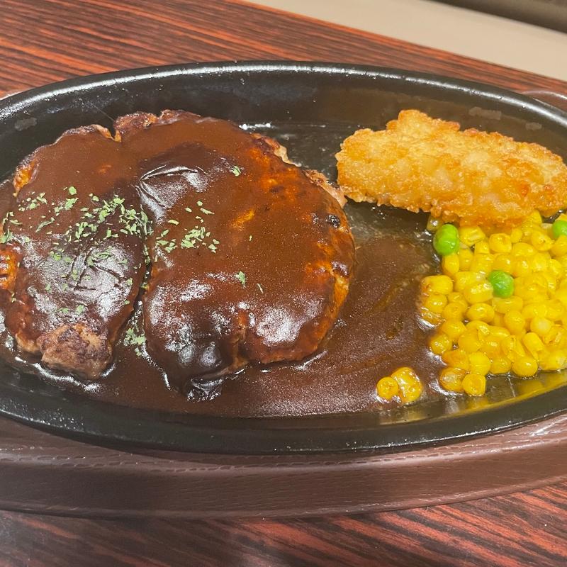 ハンバーグ(Caféレストラン ガスト 新潟山田店)