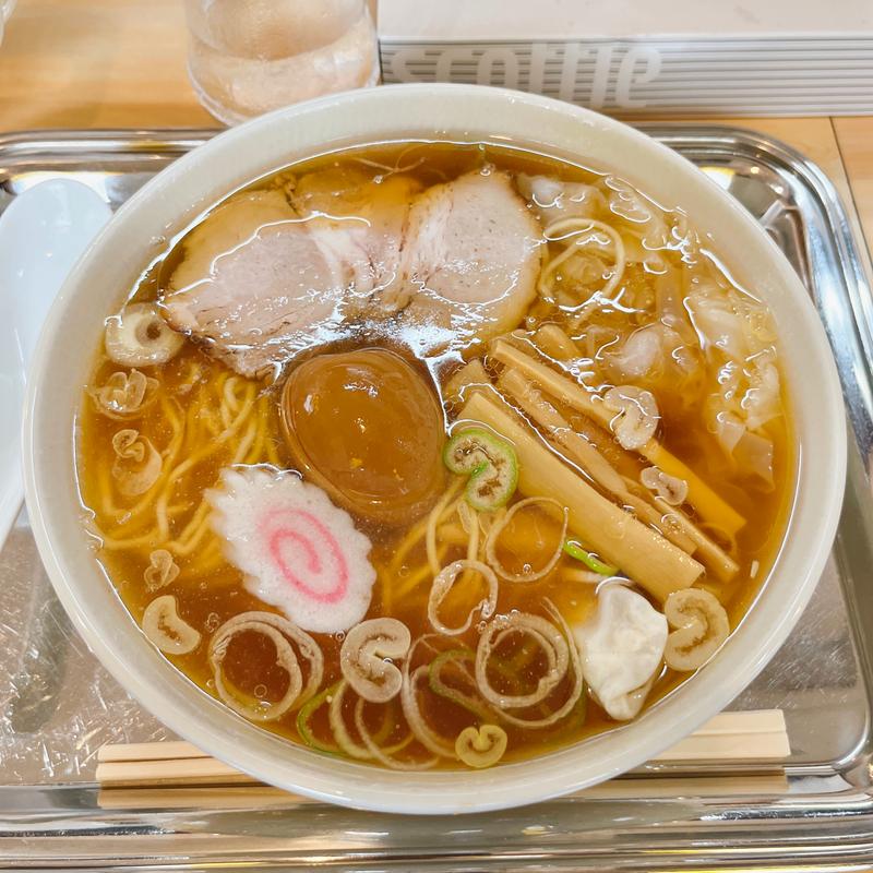 小ワンタンメン(玉子入)(一ツ橋大勝軒)