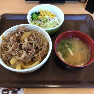 牛丼ランチ(すき家 足利南大町店)