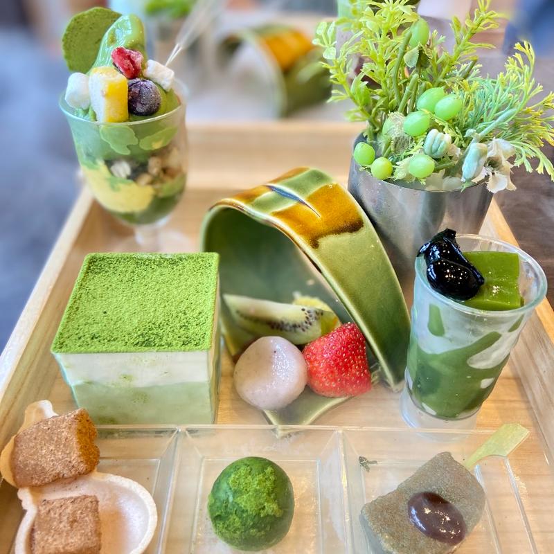 お抹茶玉手箱スイーツ(French cafe CHASEN 高台寺)