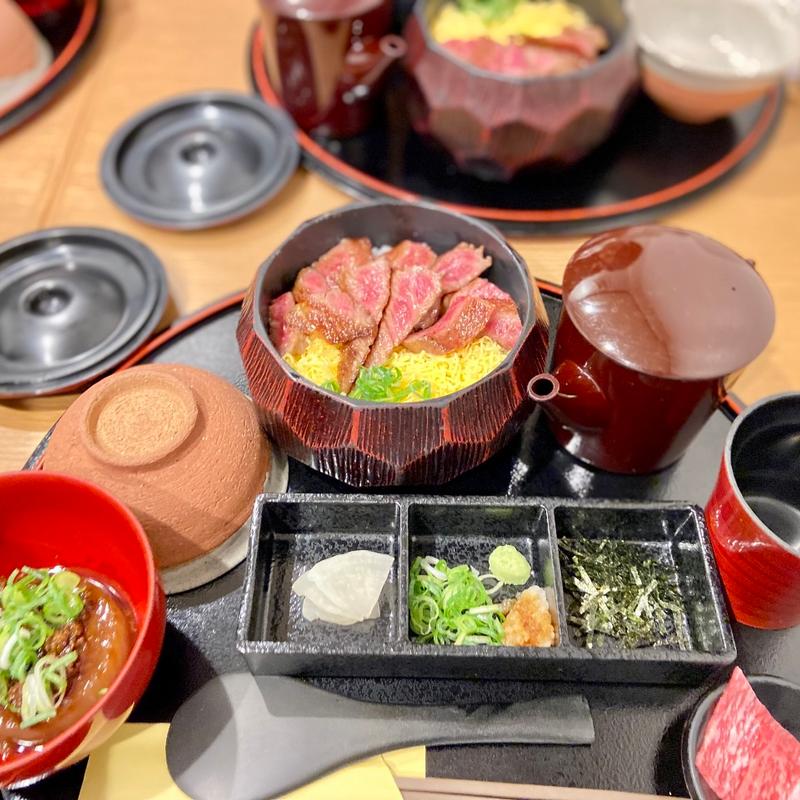 黒毛和牛の牛まぶしセット(肉まぶし専門店 稀MARE)