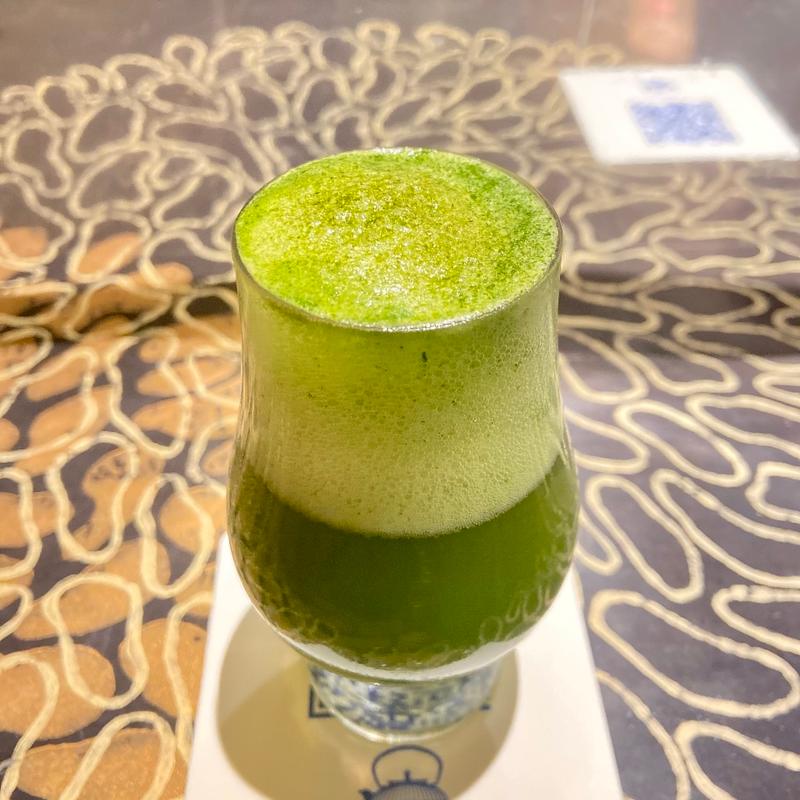 抹茶ビール(手毬鮨と日本茶 宗田)