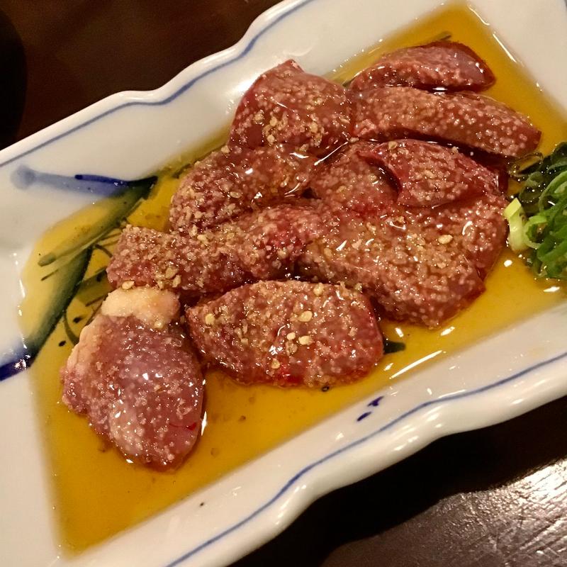 地鶏きも造り(鶏屋はっぽんめ 野田店)