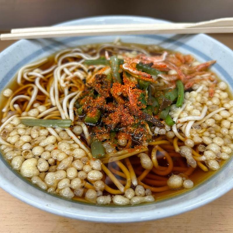 桜エビ山菜蕎麦(爽亭  JR池袋駅中央口（改札内）)