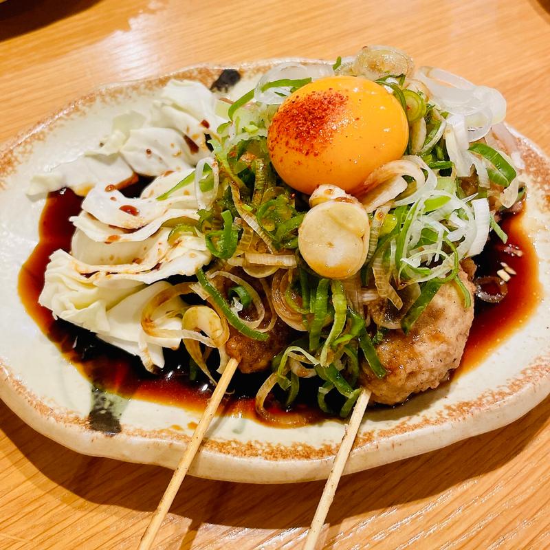 軟骨入りねぎだく月見つくね(ツグミ)