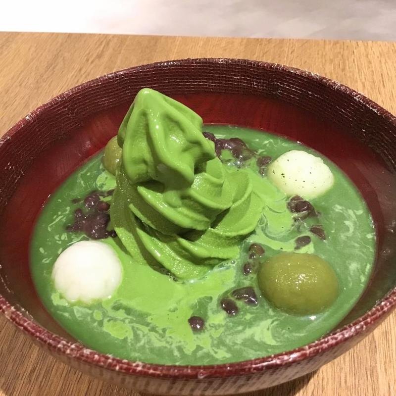 抹茶クリームぜんざい(京都 茶寮翠泉 CIAL横浜店)