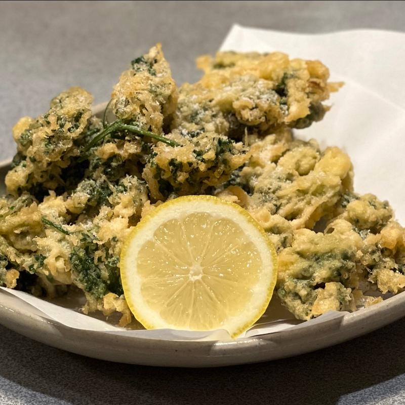 パセリの天ぷら(梅酒の店ぱかぱか)