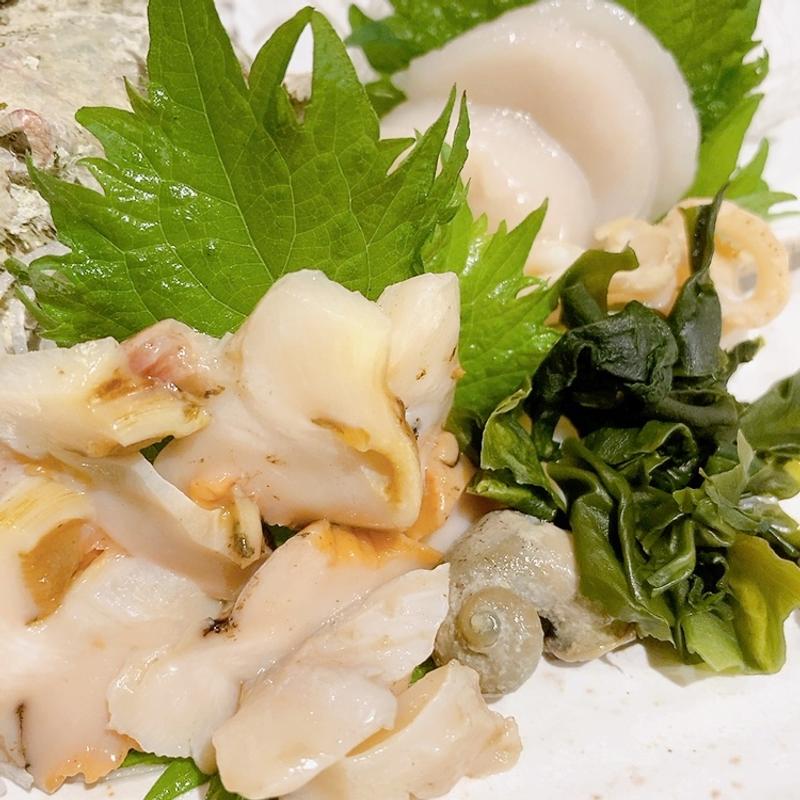 活貝2種刺身盛合せ(かき小屋 豊丸水産 広島本通り店)