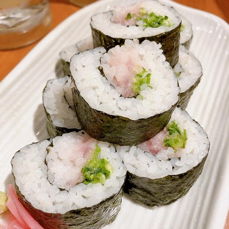 ねぎとろ巻き(かき小屋 豊丸水産 広島本通り店)