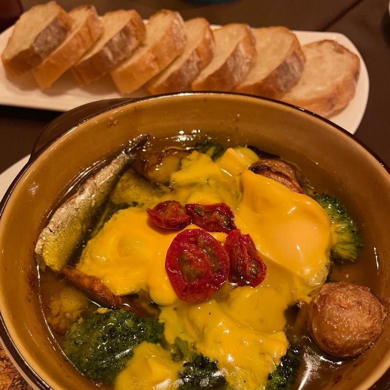 きく芋のアヒージョ(横浜ビール 驛の食卓)