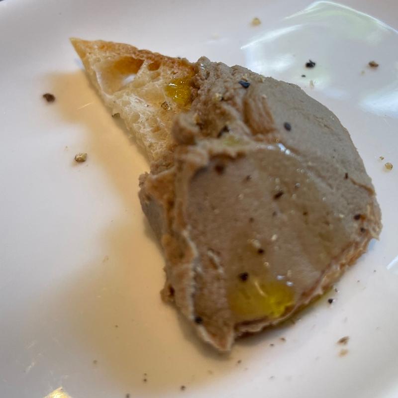 【アミューズブーシュ】 ■白レバーのクロスティーニ  2時間フリーフロー付(ガーデンキッチン「かるめら」)