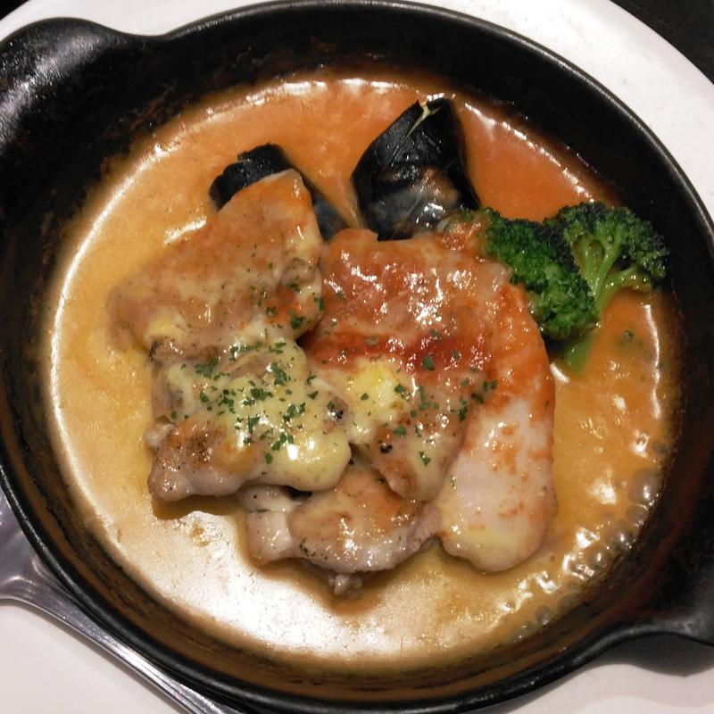 グリルチキンのトマトクリームフォンデュ(BISTRO309ラゾーナ川崎店)