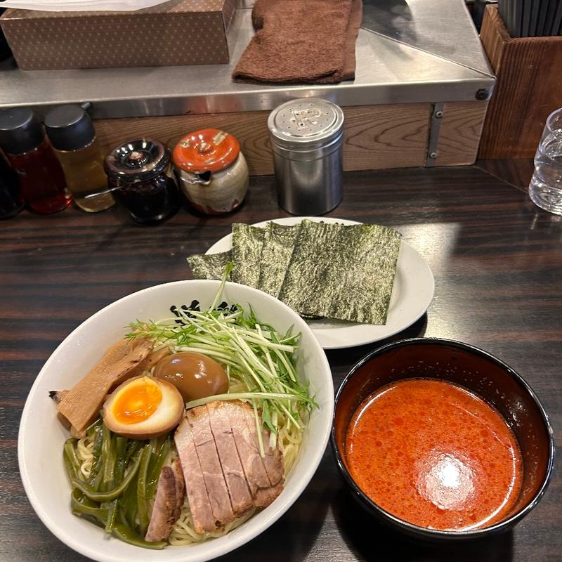 冷やしざる（辛ゴマだれ並）(ラーメン道楽 川崎店)