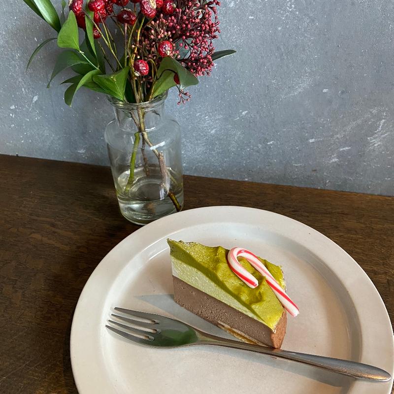 抹茶チーズケーキ(AWORKS カフェ学芸大学店)