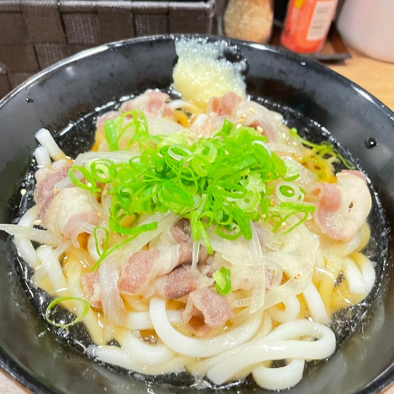 肉うどん　冷(昔ながらのうどん ふじ)