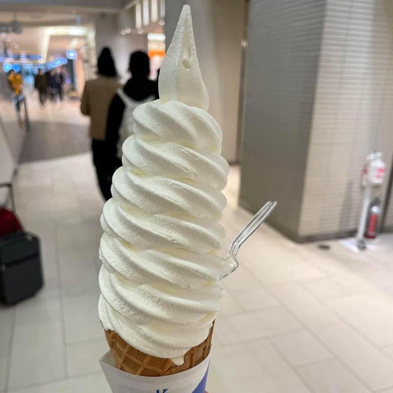 極上牛乳ソフト(きのとや 白石本店・KINOTOYA cafe)