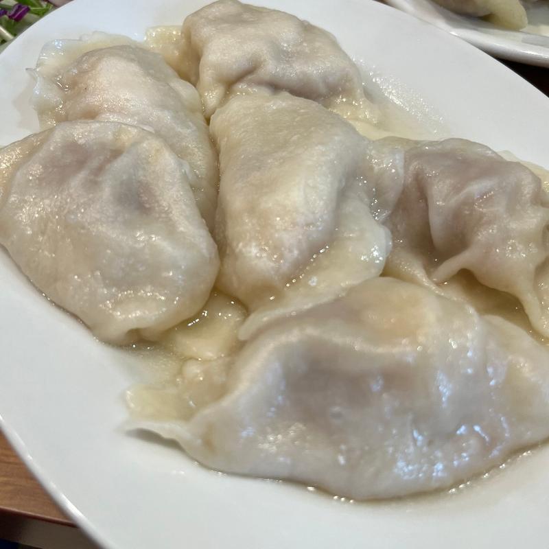 水餃子・エビ(元祖ハルピン （皮も手作り本場の味、昭和57年創立、小龍包と餃子の専門店）)