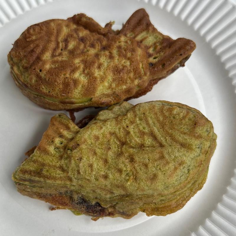 たい焼き(抹茶)(光明亭)
