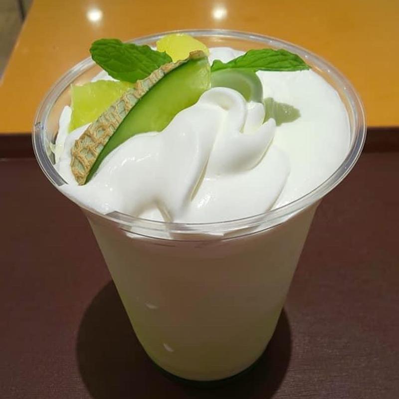 メロン&ギリシャヨーグルトスムージー(エスプレッソ・アメリカーノ テレコムセンター店)