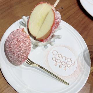 ヨーグルチョコりんご飴(代官山Candy apple 海老名SA店 りんご飴専門店カフェ)