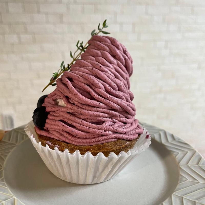 ブルーベリーモンブラン(choueccha)