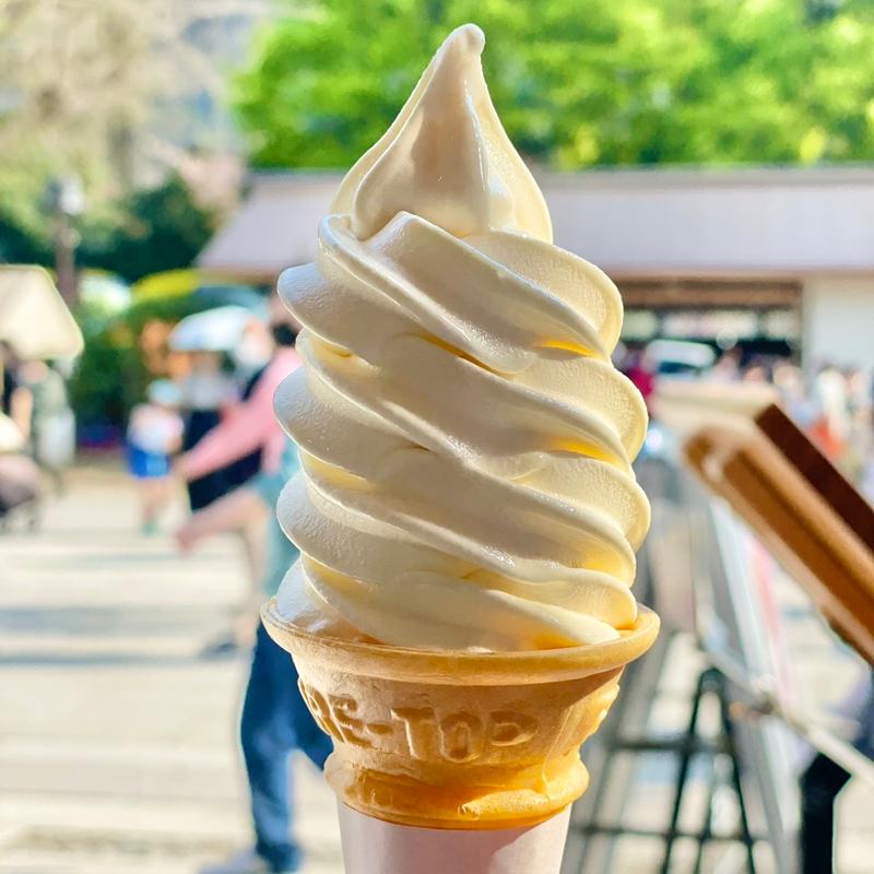 靖国外苑名物ソフトクリーム(靖國八千代食堂)