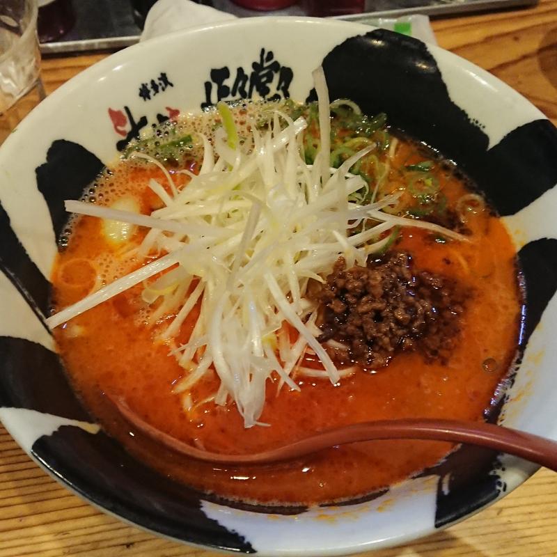 激辛赤とんこつ(とんこつらぁめん博多流 斗樹 八丁堀店)