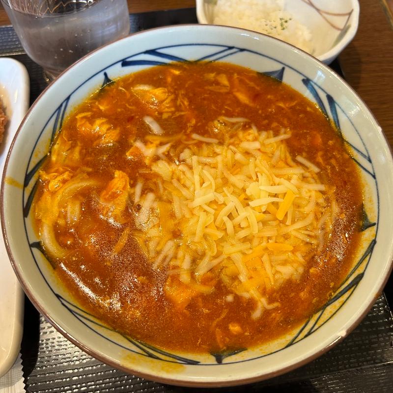 チーズトマたまカレーうどん(丸亀製麺常滑)
