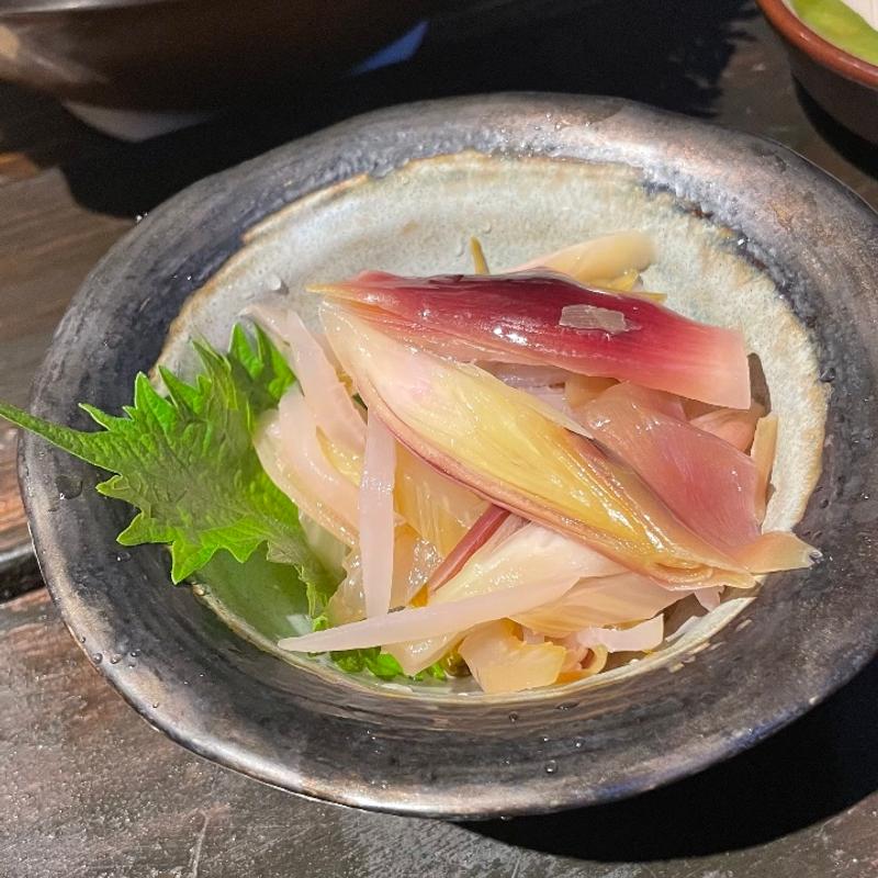 ミョウガとセロリのピクルス(センマイル。)