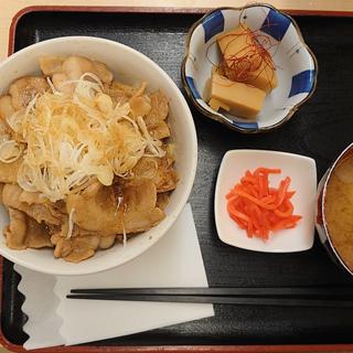 豚丼セット(カプセルホテル&サウナ レインボー 新小岩店)