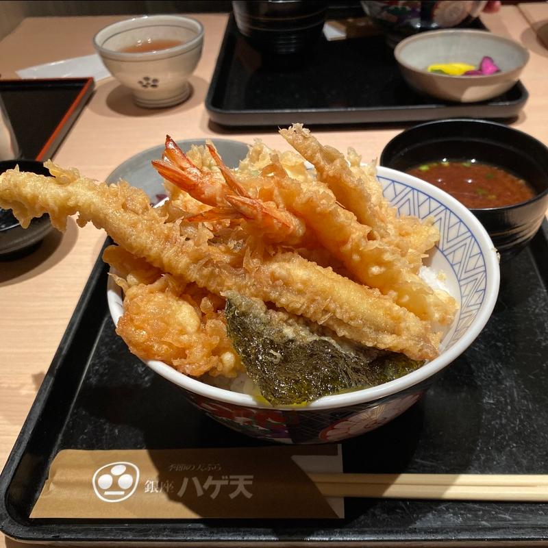 江戸前天丼(銀座ハゲ天 グランデュオ蒲田店)