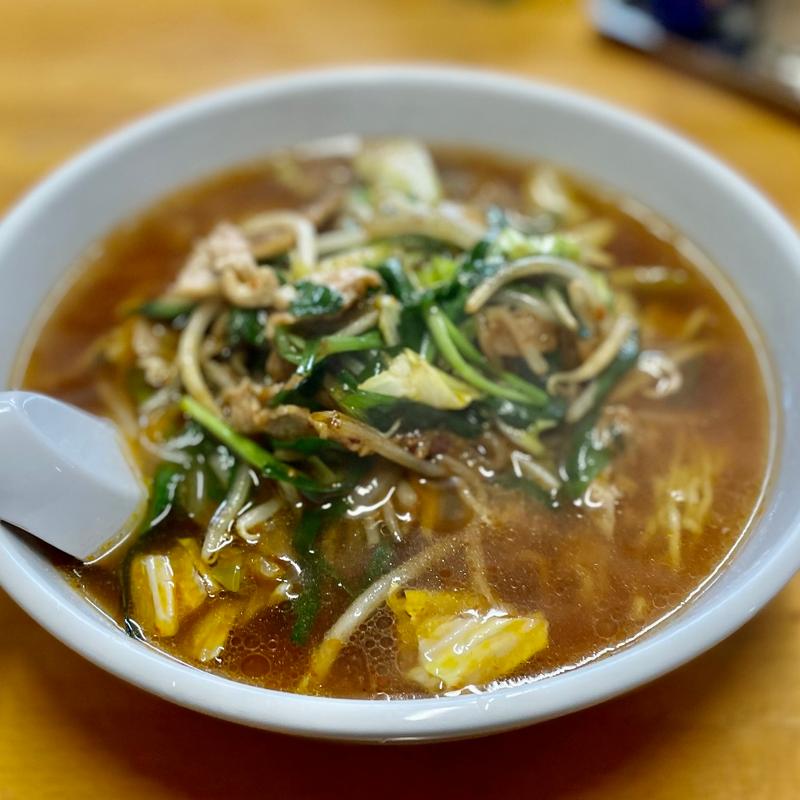 ニラ炒めラーメン(すいけん )