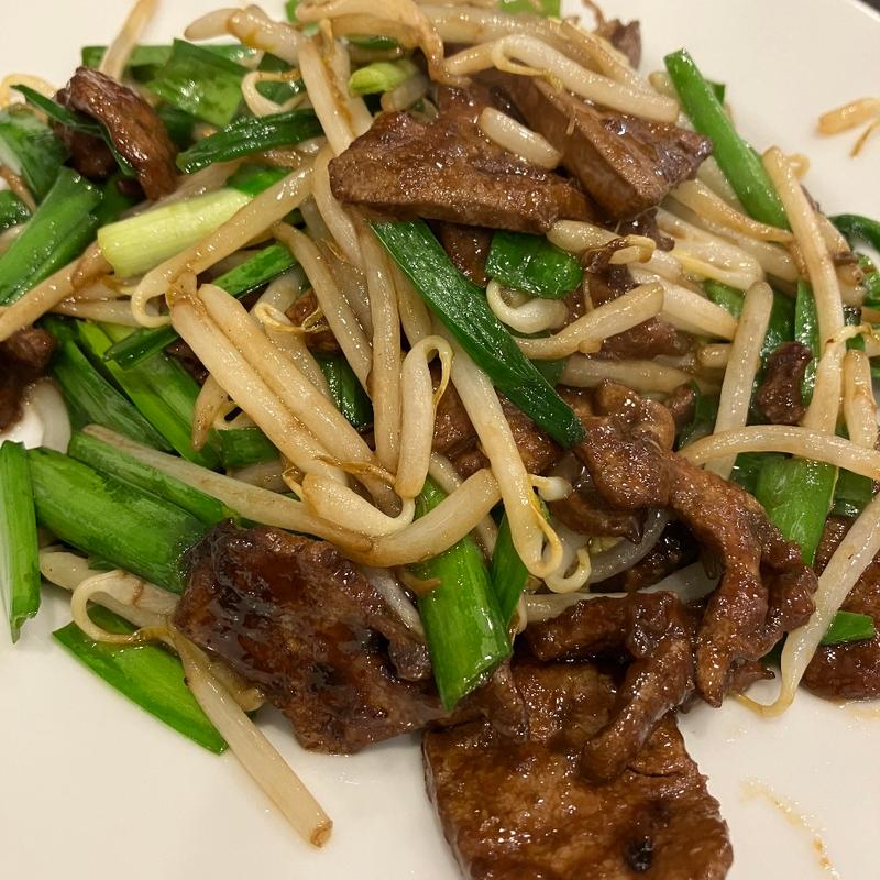 ニラレバ炒め(喬家柵)