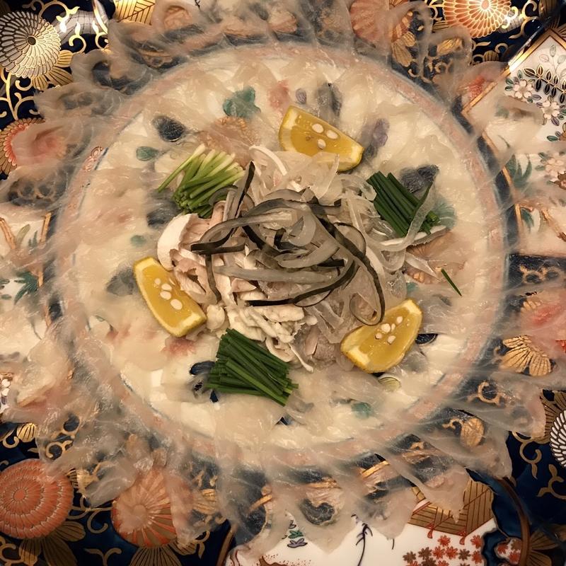 ふぐ刺し(料亭山田屋)