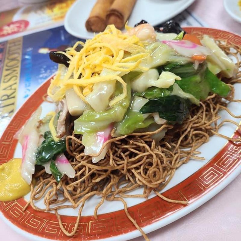 五目揚げ焼きそば(奇珍)