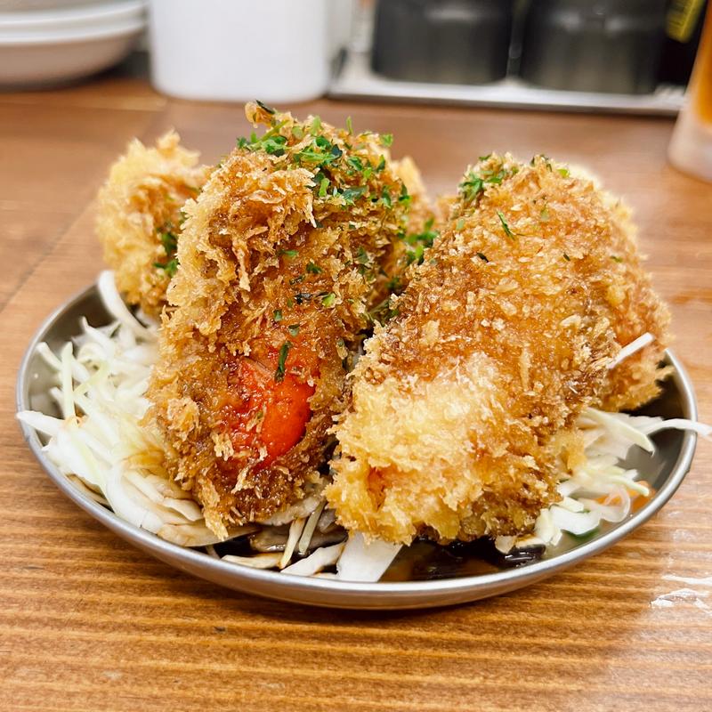 赤ウインナーカツ(大衆食堂スタンドそのだ五反田店)