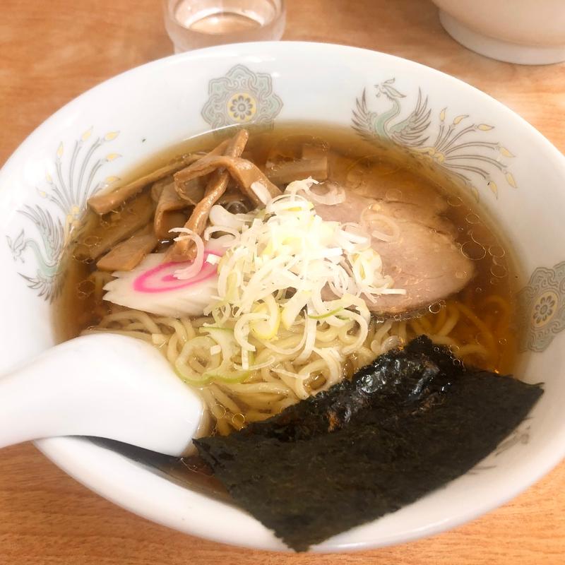 ラーメン（ラーメンチャーハンセットの）(龍門飯店)