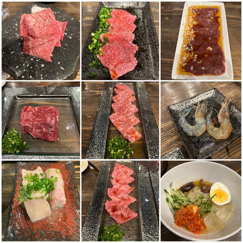 各種焼肉　3人(場外焼肉 榮登庵)