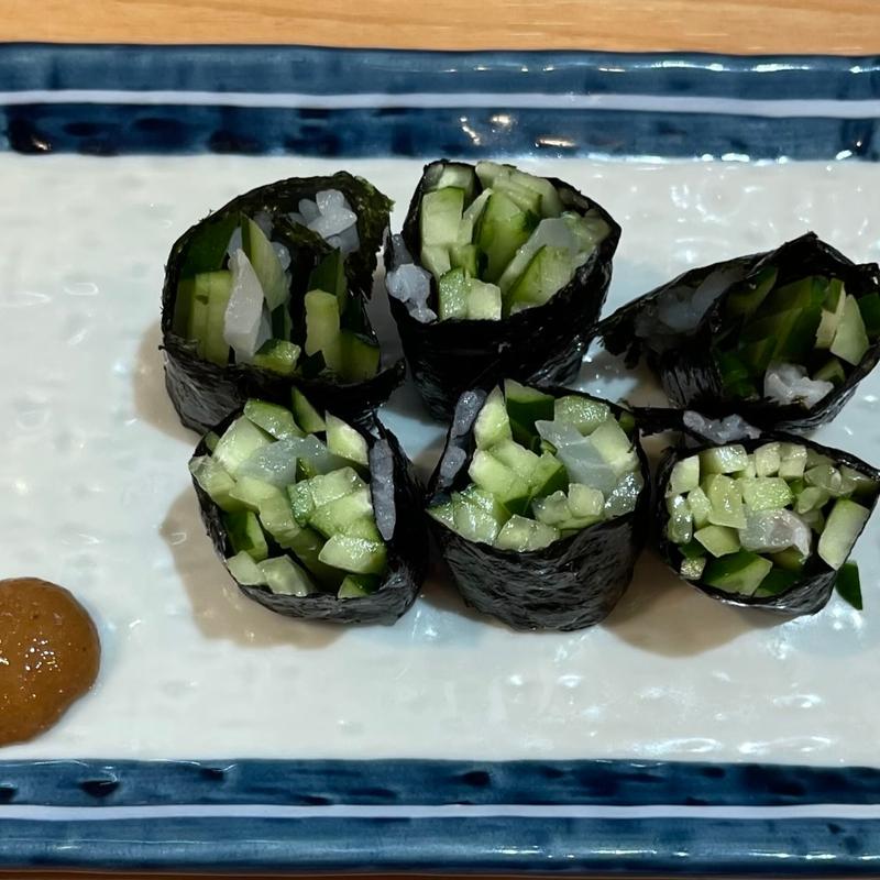 NEWかっぱ巻(酒のあて鮨謹賀福島店)