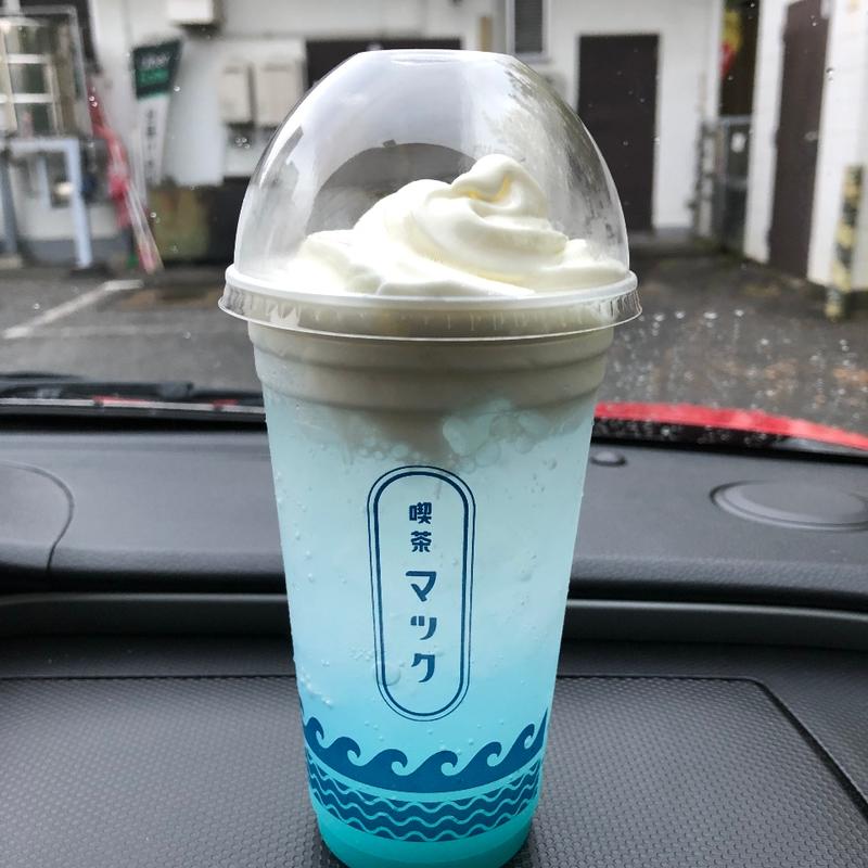 マックフロート なみ色ヨーグルト味(マクドナルド 保木間店)