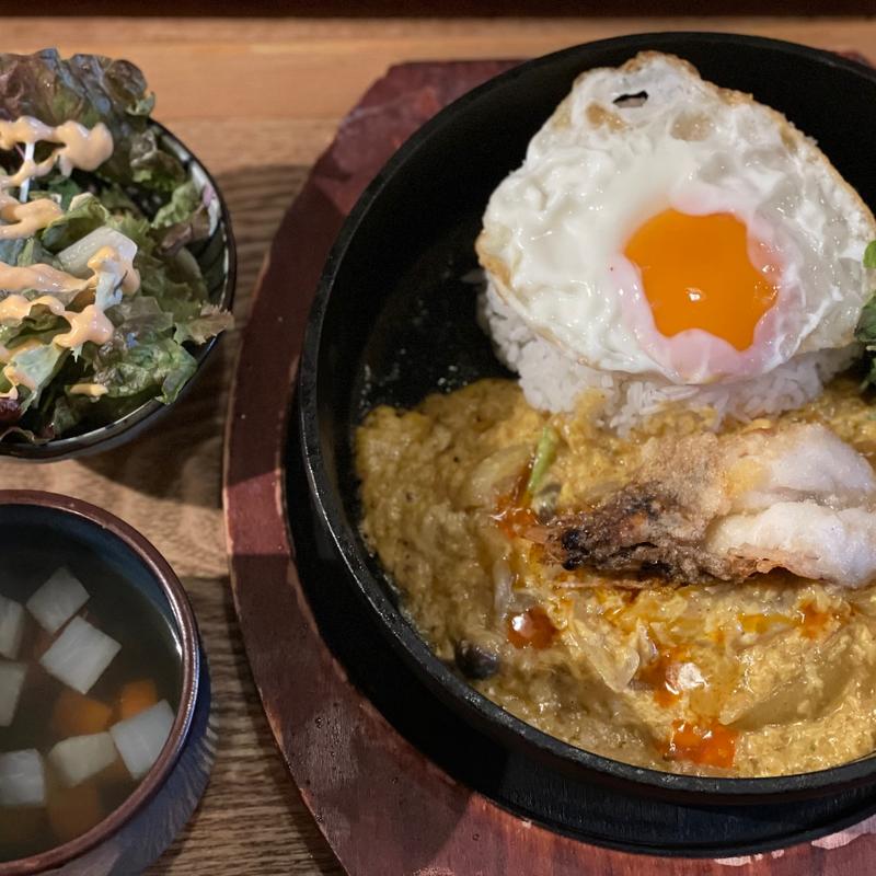 鉄鍋ソフトシェル　シュリンプポンカリー(プーケットオリエンタル横浜店)