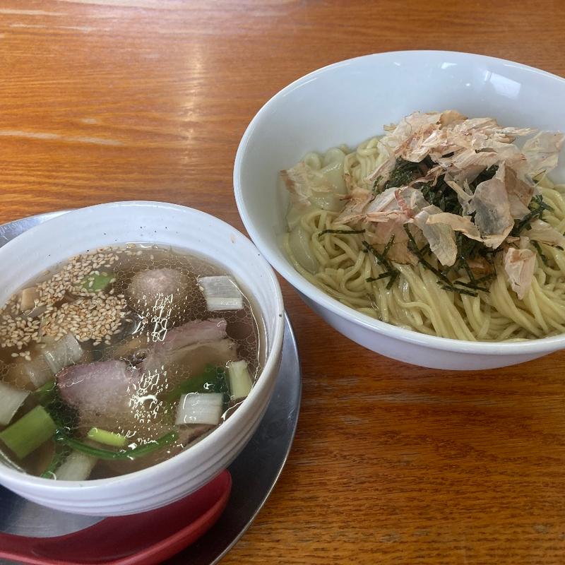 自家製鶏団子の昆布水つけ麺塩(栃木中華そば 神志)