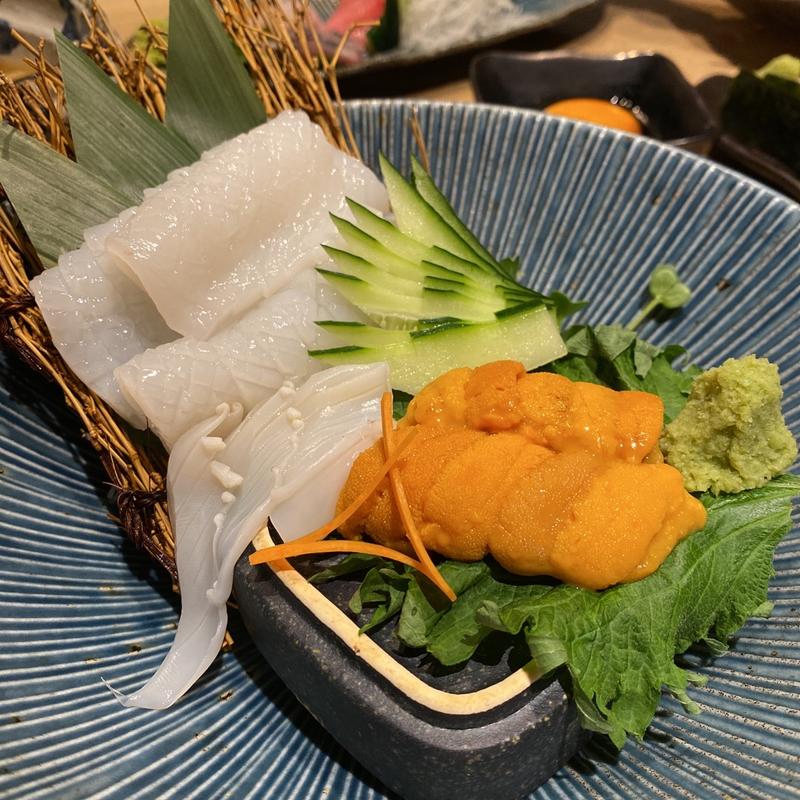 イカウニ盛り(すし酒場したまちや本店)