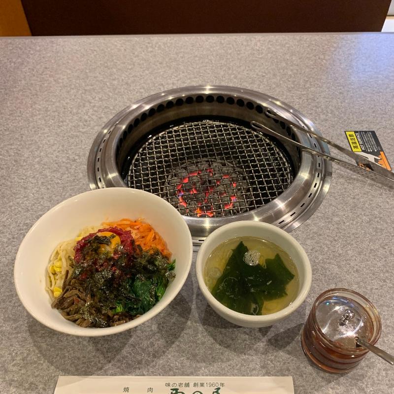 桜ユッケビビンバ(焼肉 西の屋)